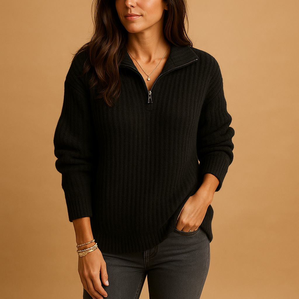Classic Fit Crew Neck Knit Sweater