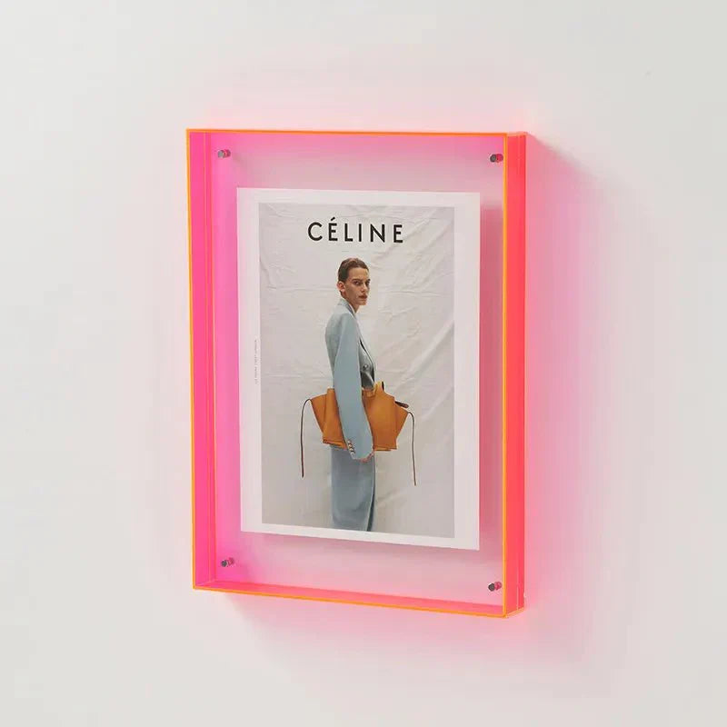 Vibrant Clear Plastic Picture Frame Wall Mount
