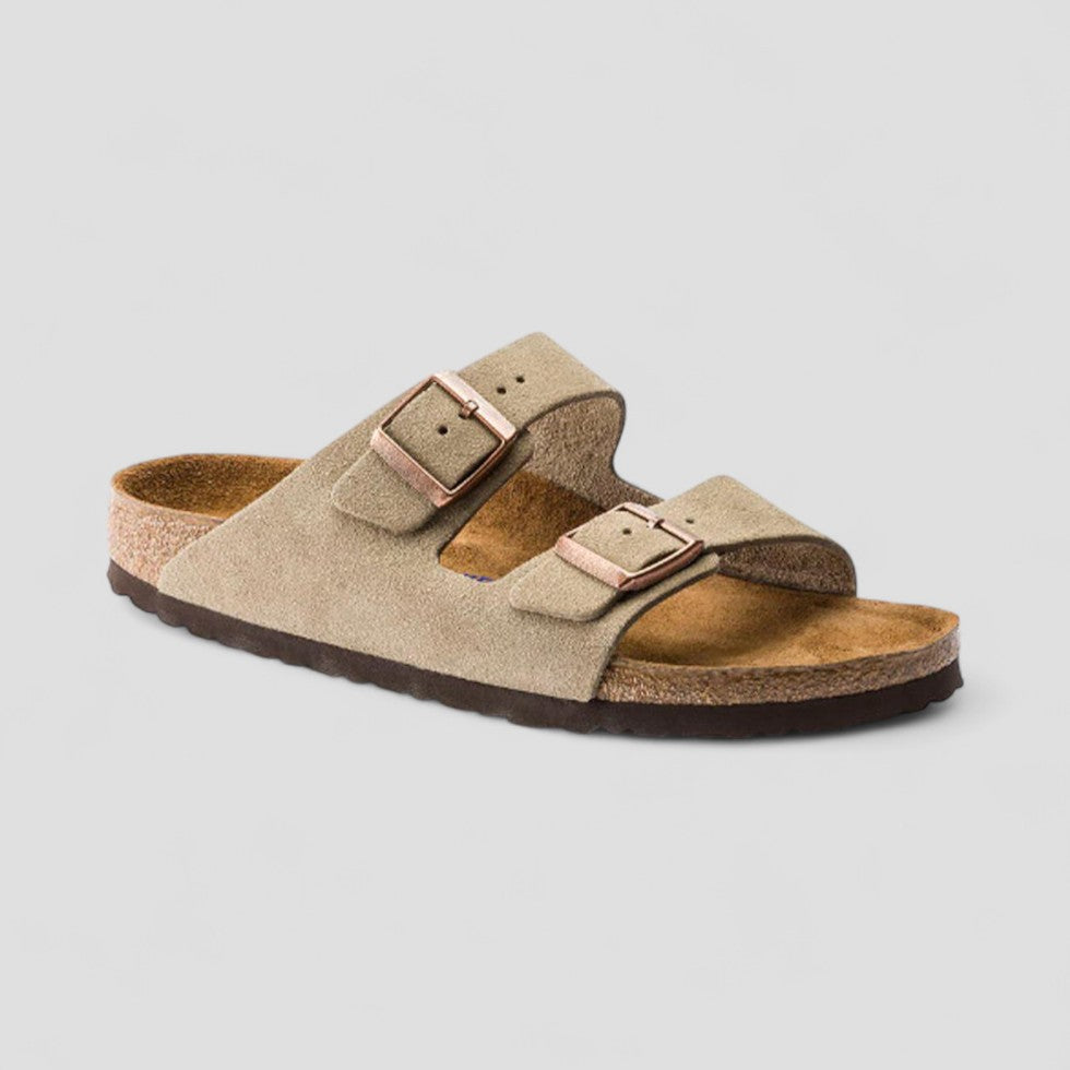VogeLuxe | Women’s Retro Double Buckle Flat Sandals