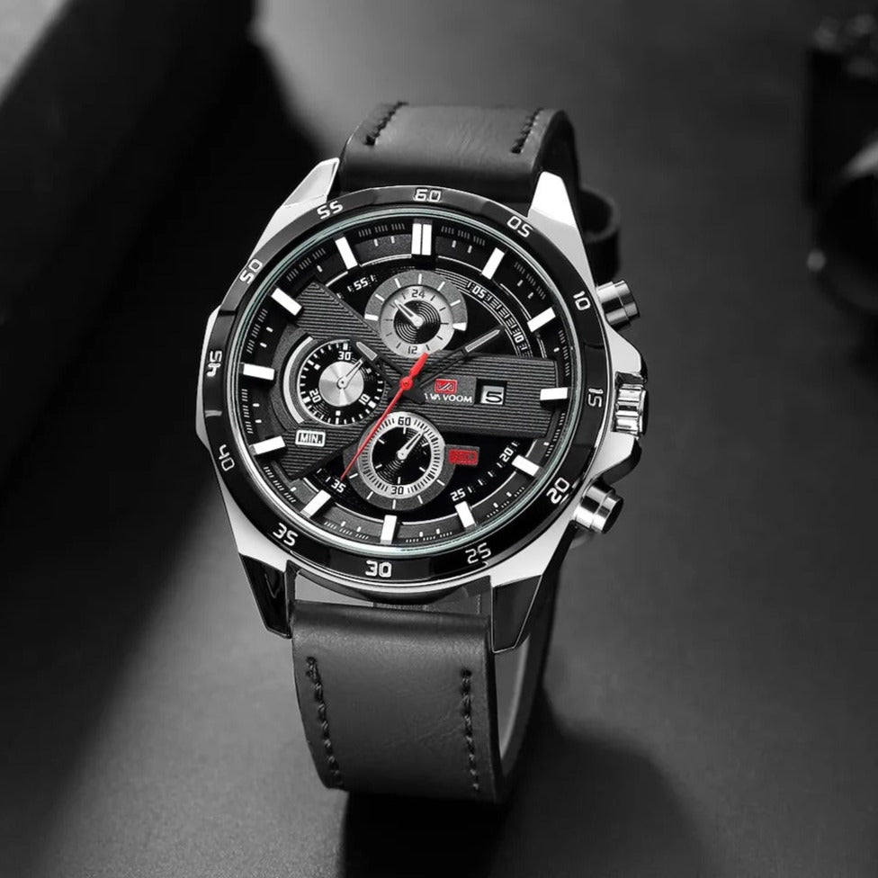 Luxury Men's Classic Leather Watch