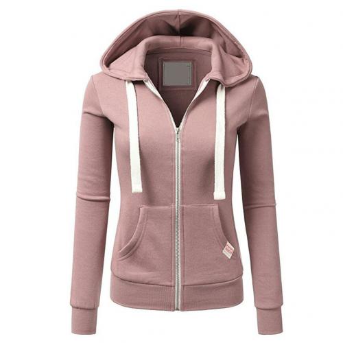 Cozy Women's Fitted Zip Hooded Sweatshirt
