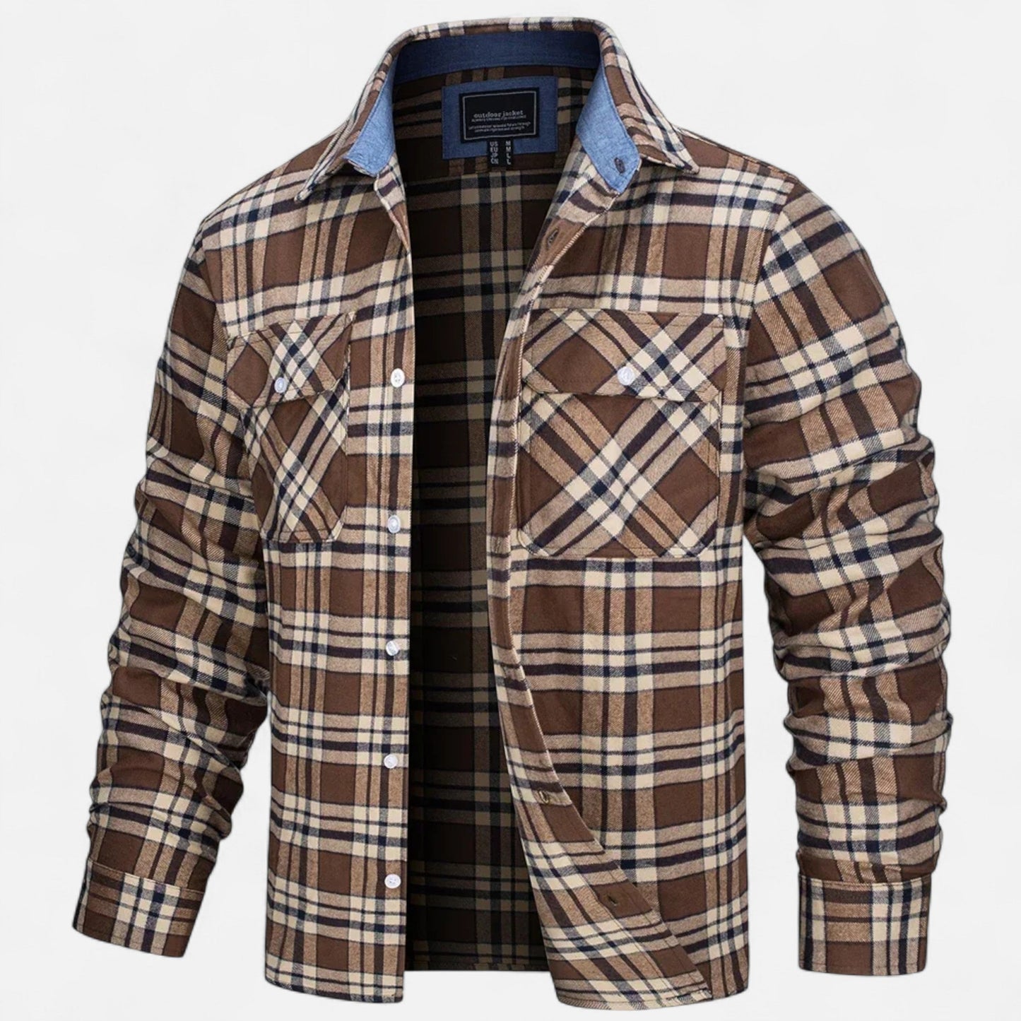 Relaxed Fit Lightweight Men's Shirt Jacket