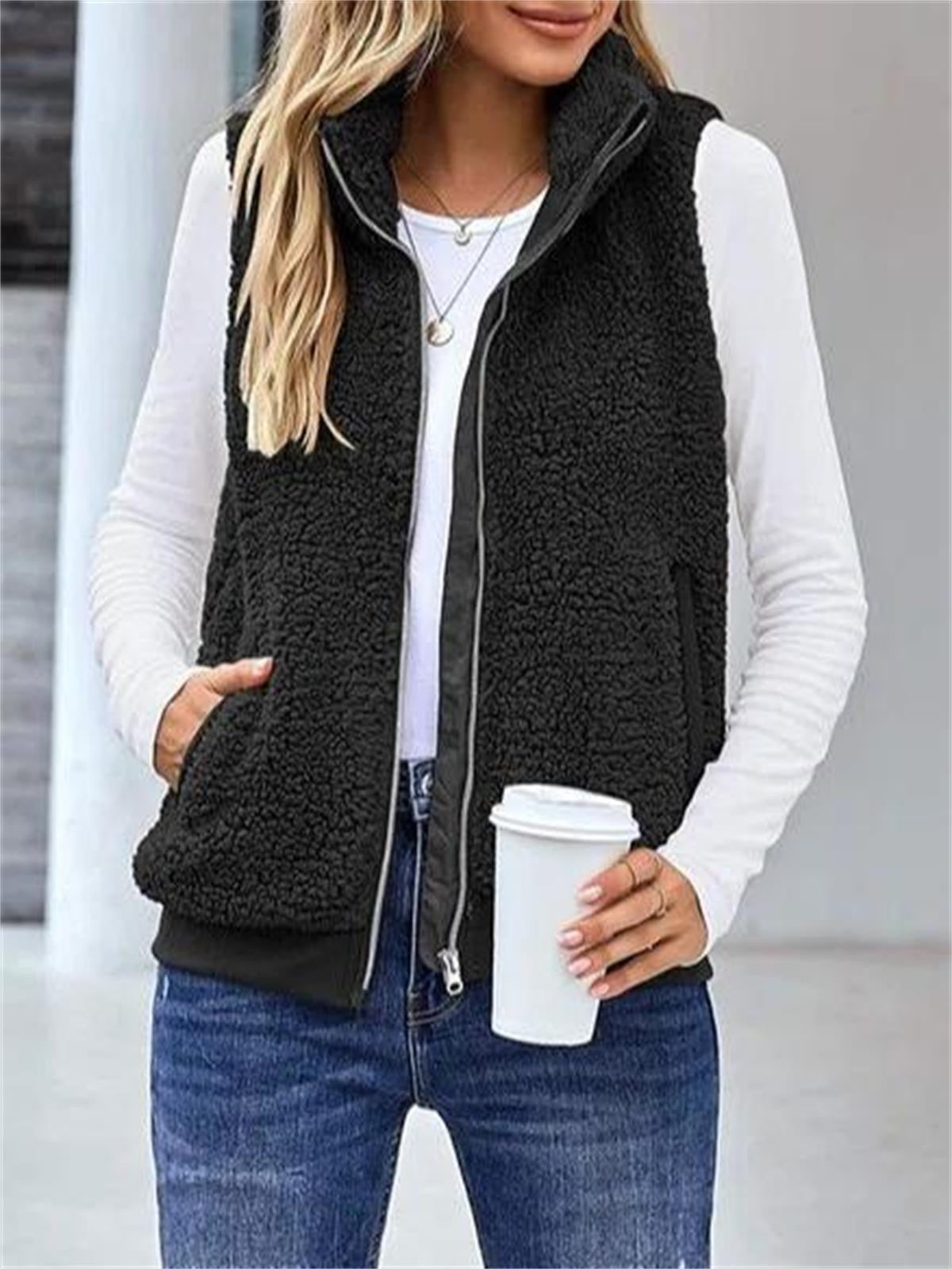 Warm Women's Full Zip Fleece Jacket - VogeLuxe