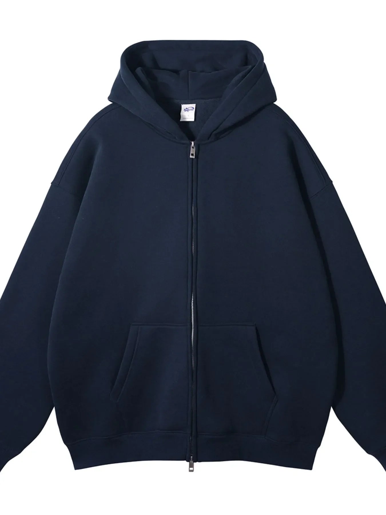 Warm Men's Zip Up Fleece Hooded Jacket