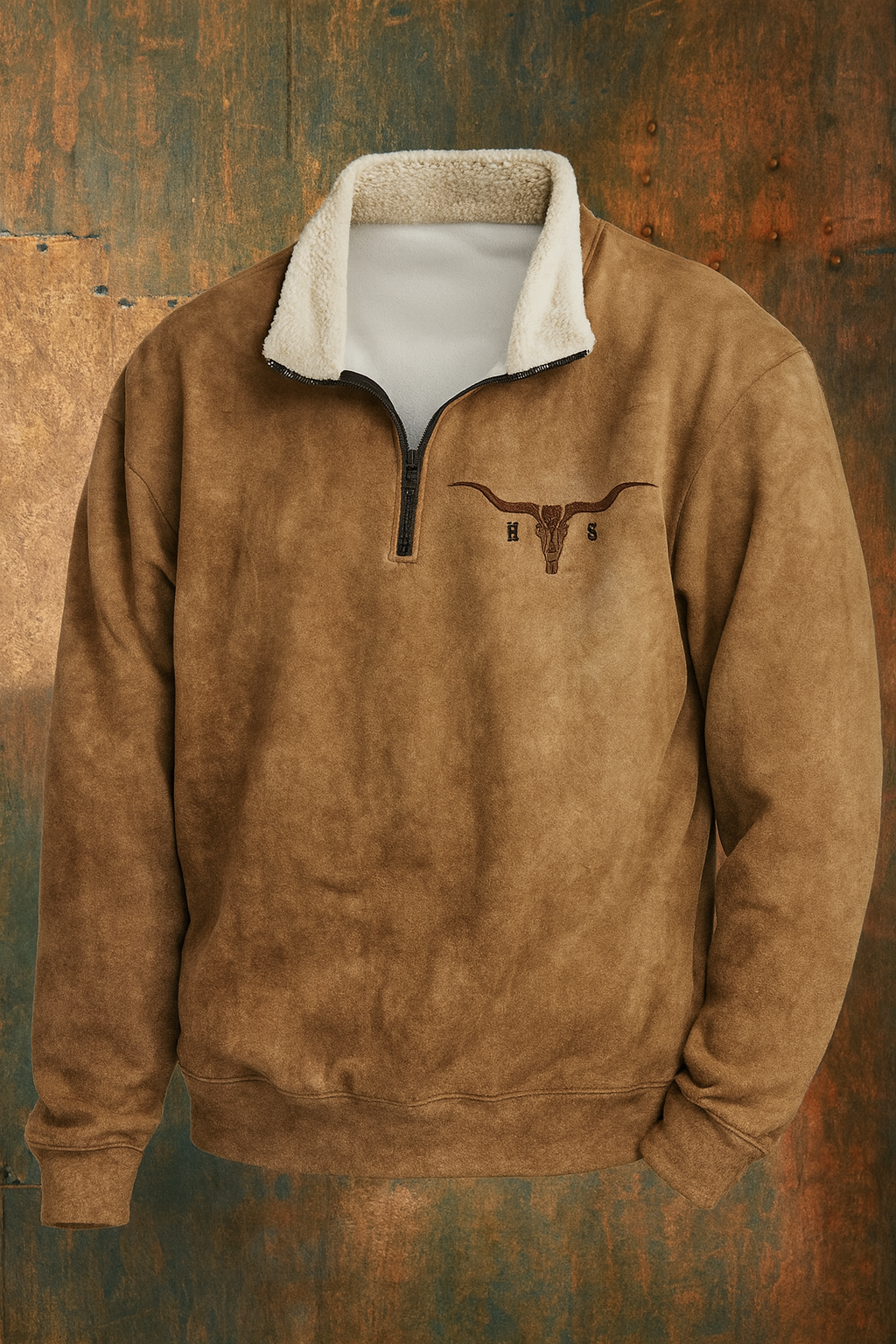 Warm Men's Quarter Zip Fleece Pullover Sweatshirt