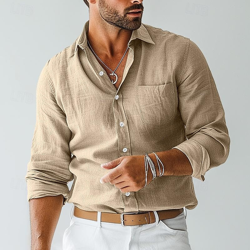 Slim Fit Casual Men's Shirt - VogeLuxe