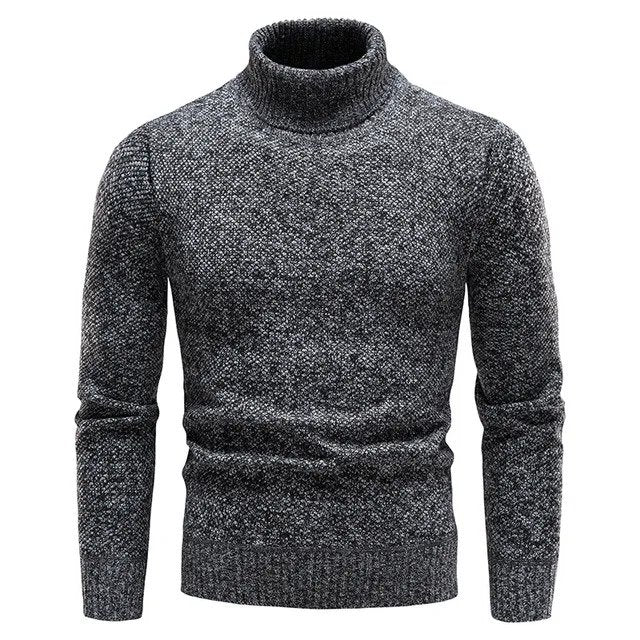 Warm Men's Turtleneck Classic Winter Sweater