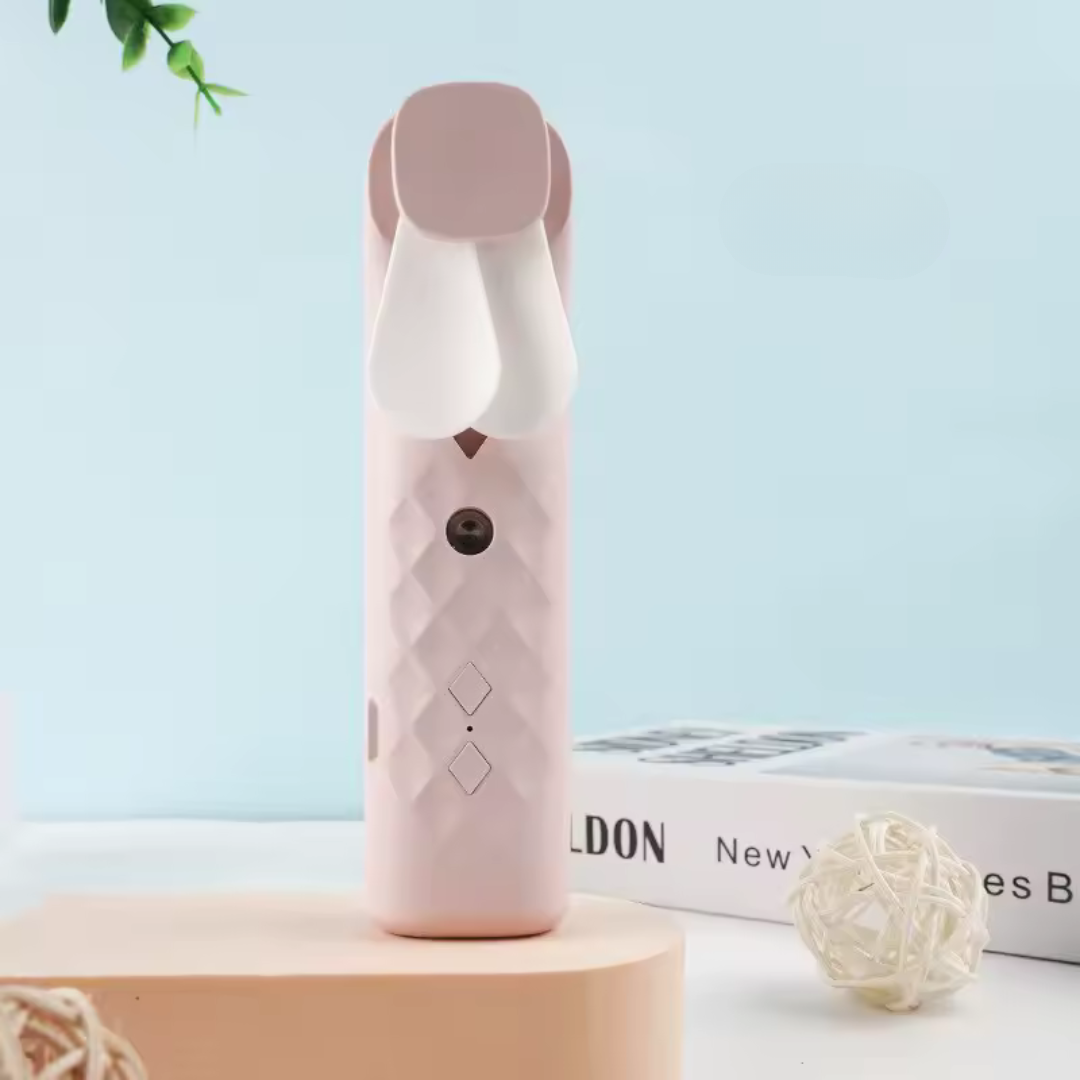 Portable USB Rechargeable Fan and Mist Humidifier