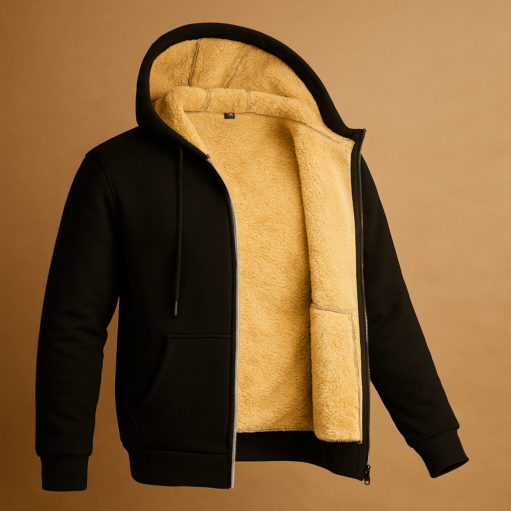 Cozy Men's Fleece Lined Winter Hoodie