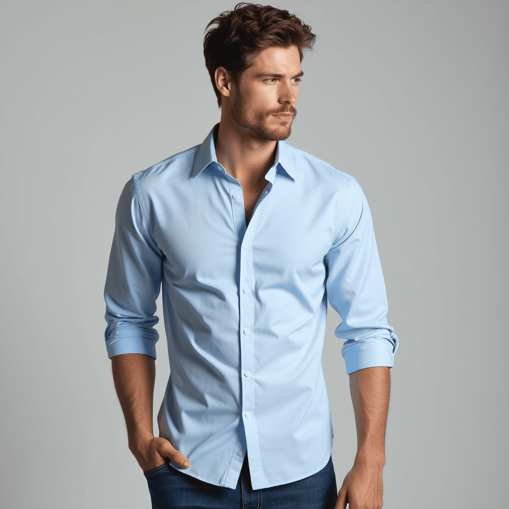 Classic Men's Long Sleeve Dress Shirt - VogeLuxe