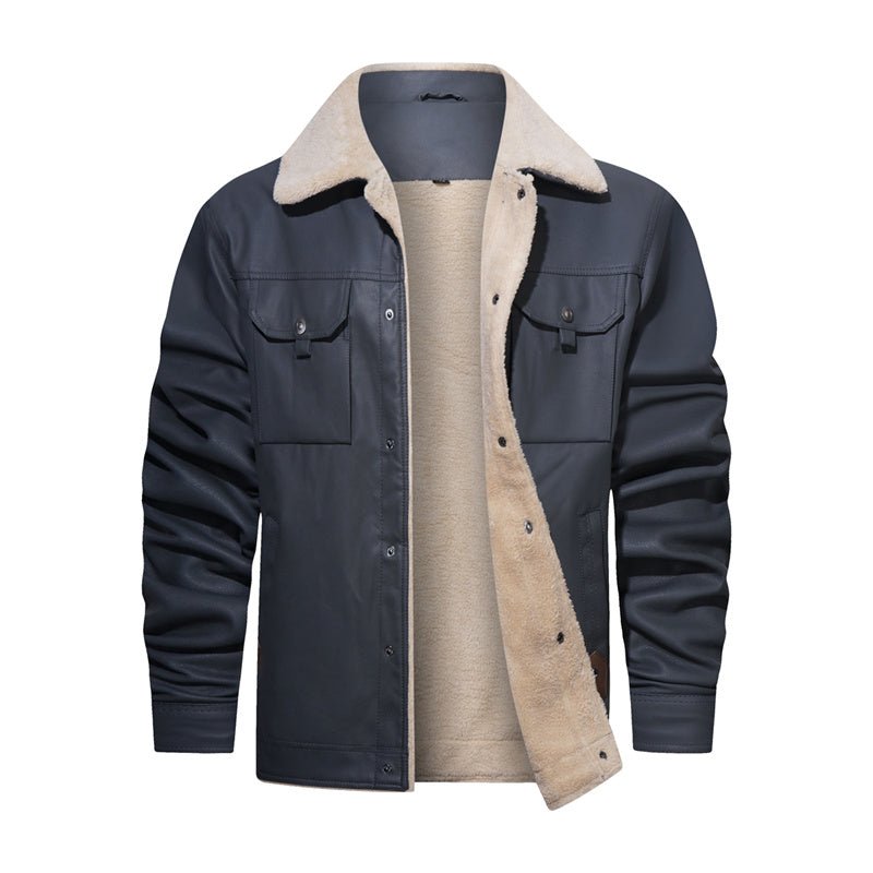 Warm Fleece Lined Mens Winter Jacket