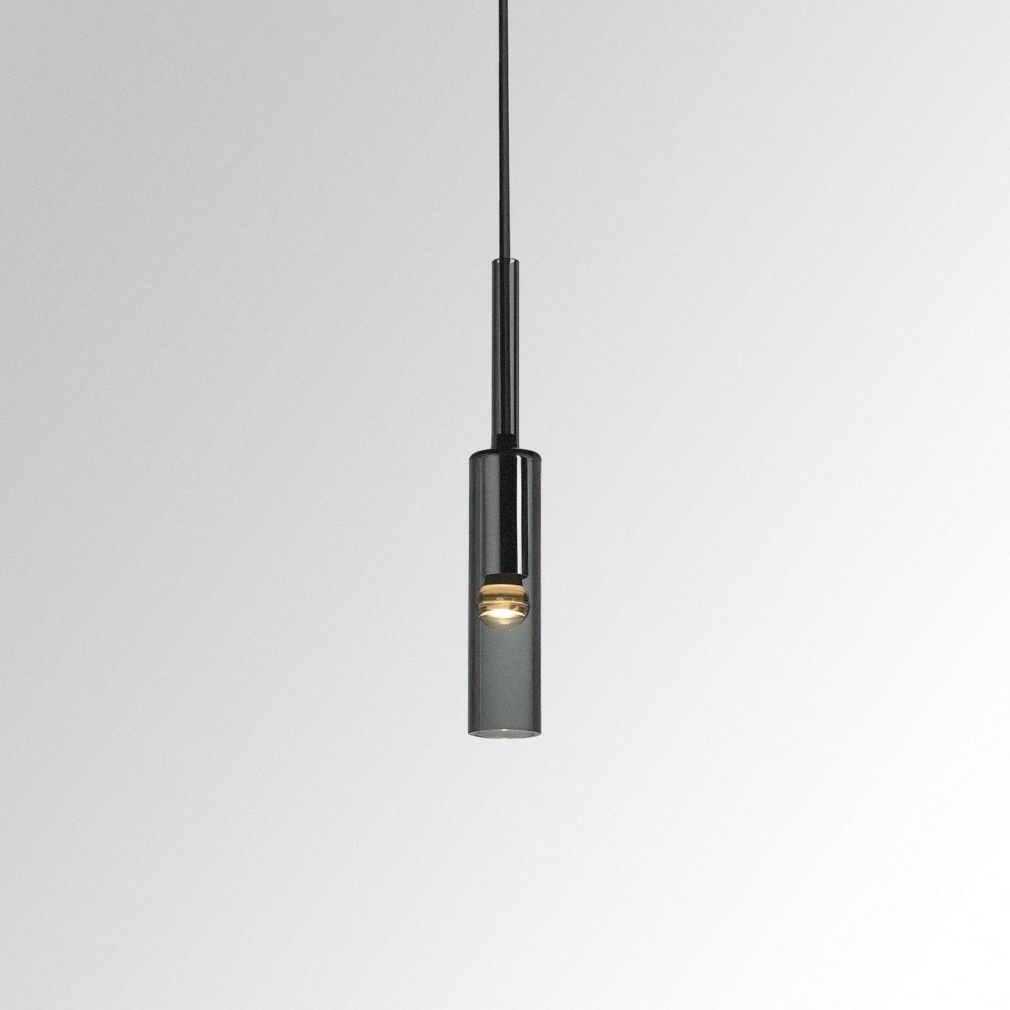 Smoky Glass Hanging Light Fixture - VogeLuxe
