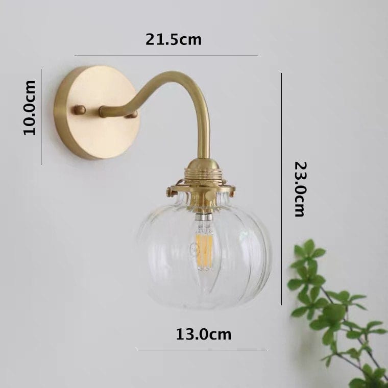 Mini Classic Round Glass Wall Light