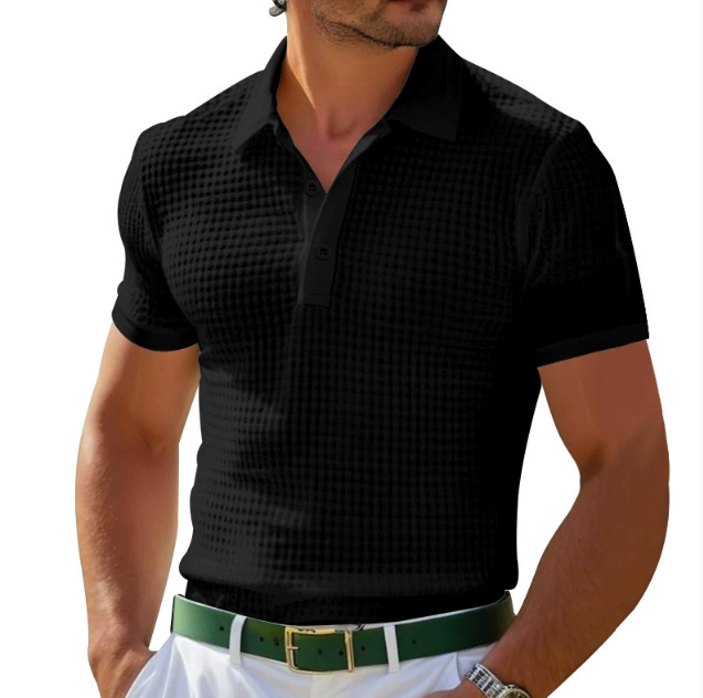 Classic Fit Soft Polo Shirt with Retro Style