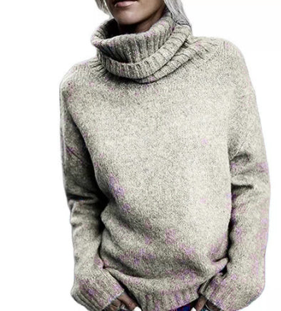 Soft Grey Women's Cozy Cashmere Sweater - BritishElegance