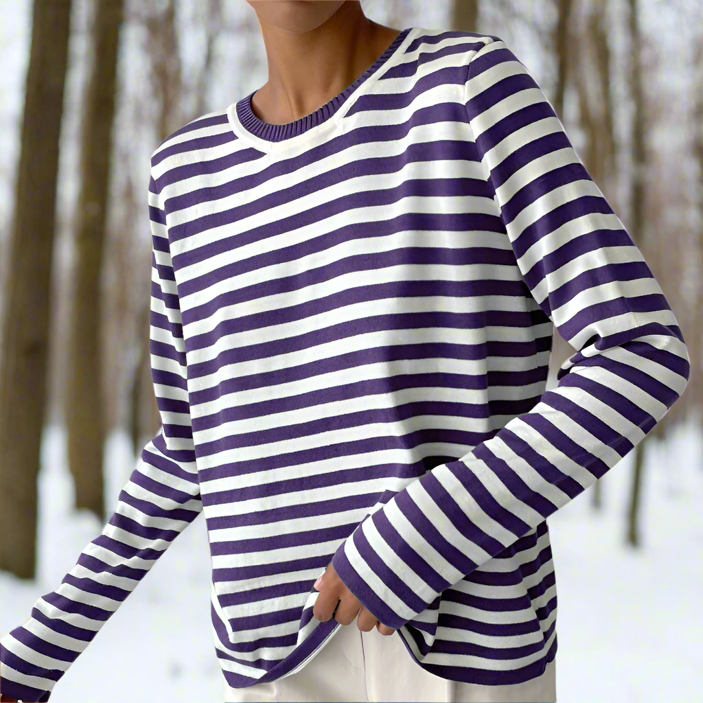 Classic Women's Horizontal Stripe Tee Shirt