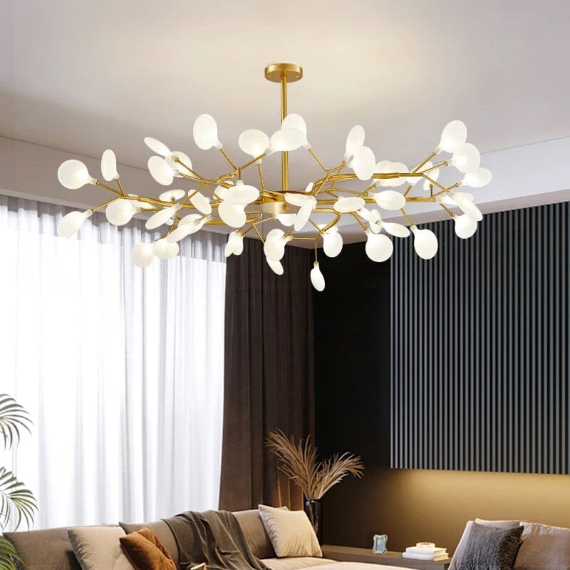 Luxury Gold Leaf Chandelier