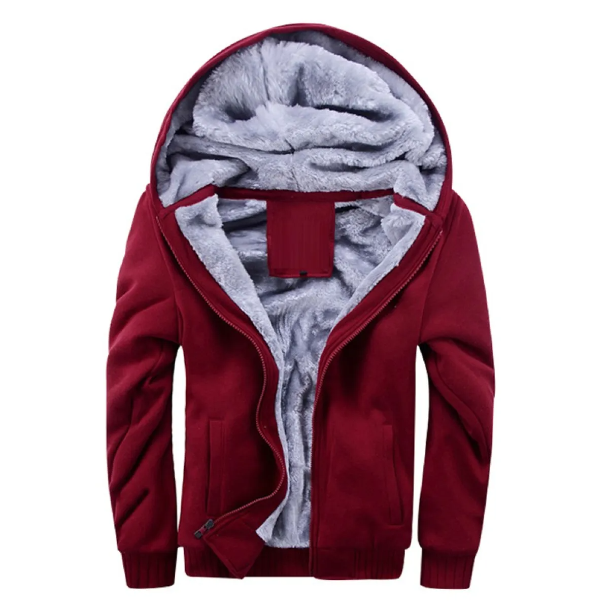 Cozy Mens Fleece Hooded Jacket