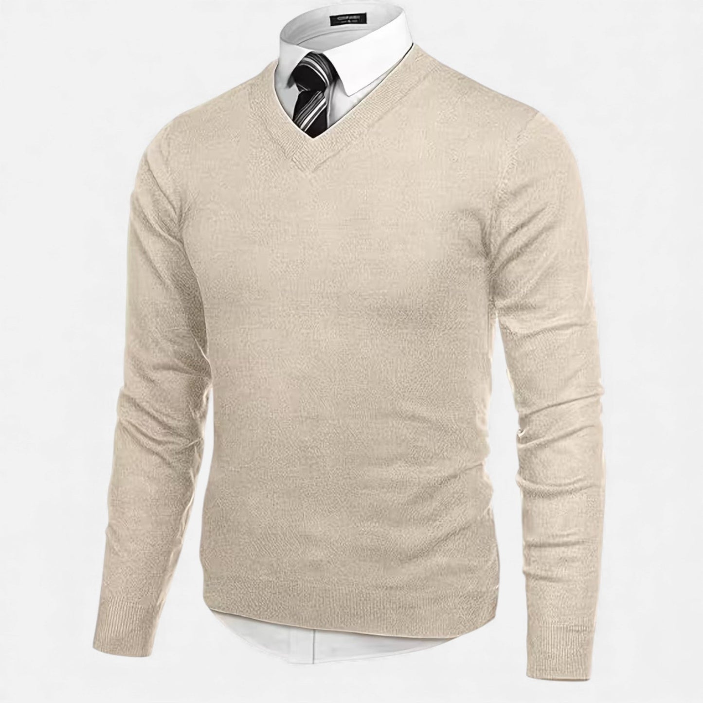 Warm Mens V Neck Winter Sweater