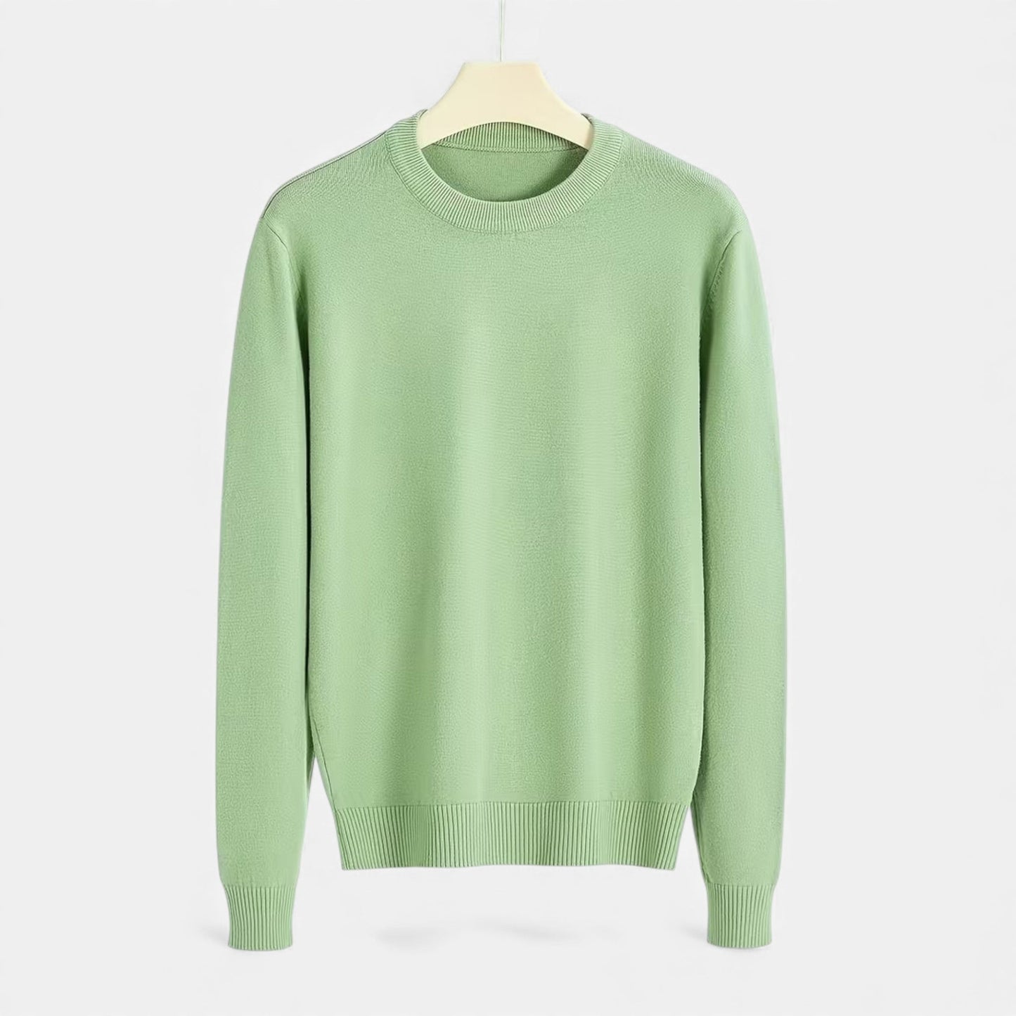 Classic Men's Crew Neck Wool Sweater