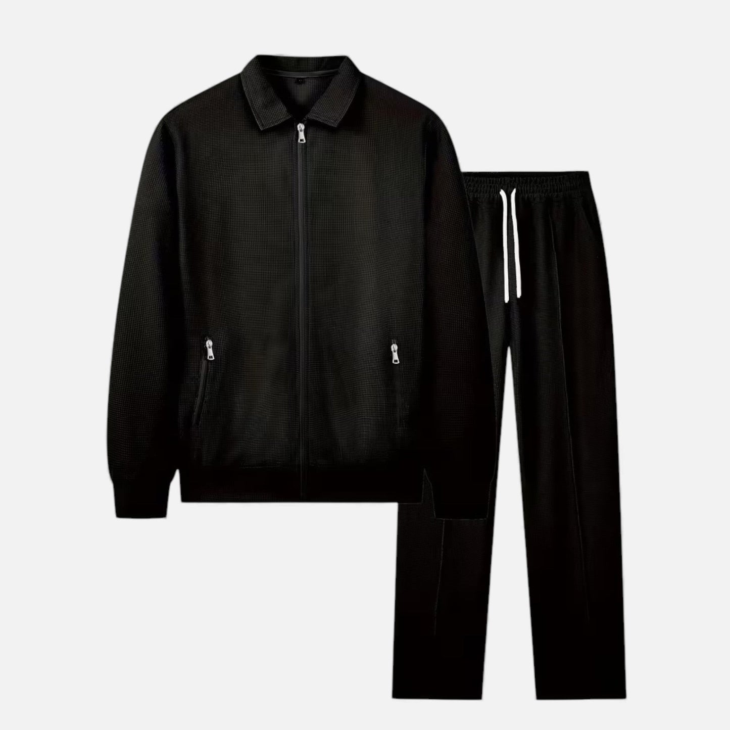 Men's Cozy 2-Piece Woven Knit Casual Set