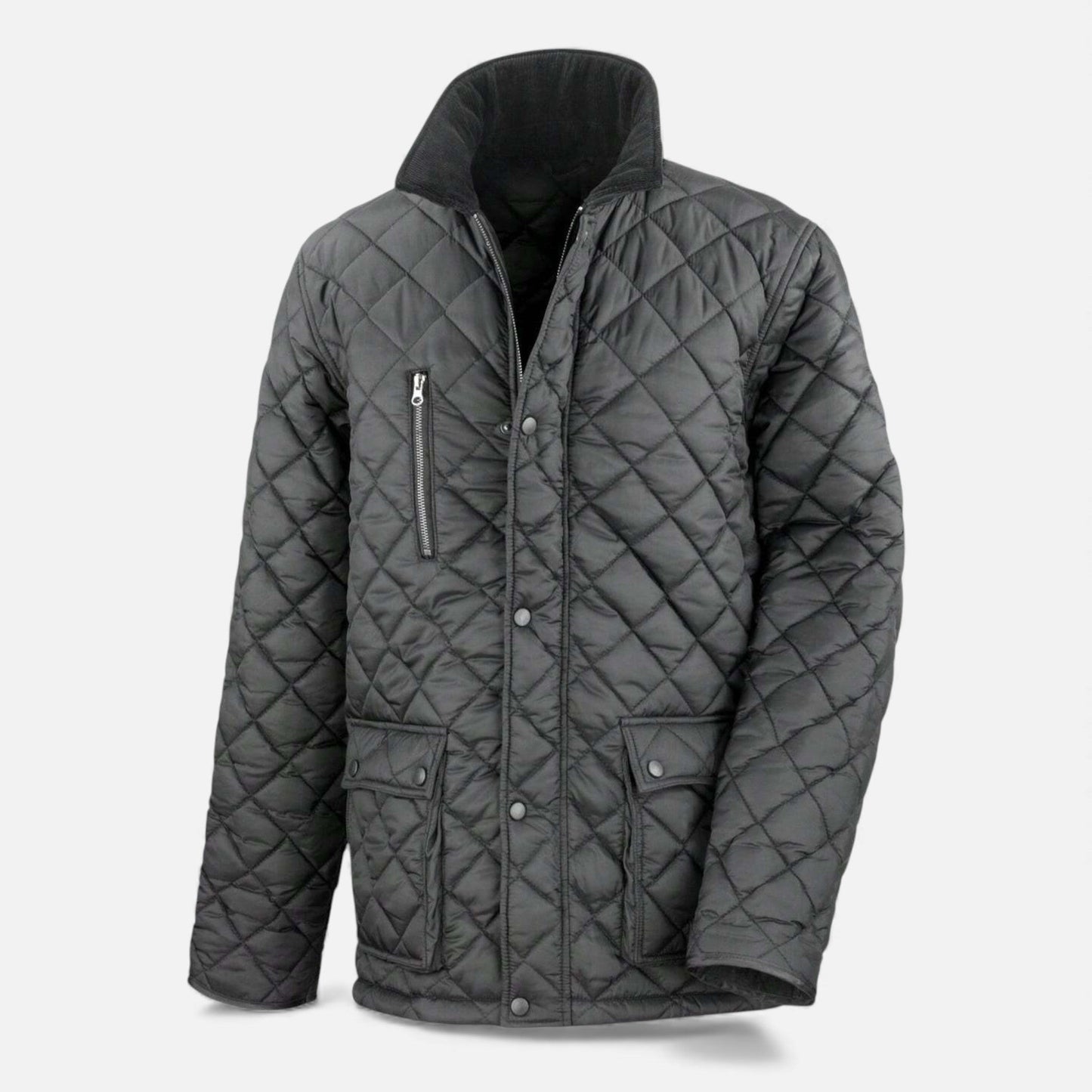 Premium Mens Quilted Fleece Jacket