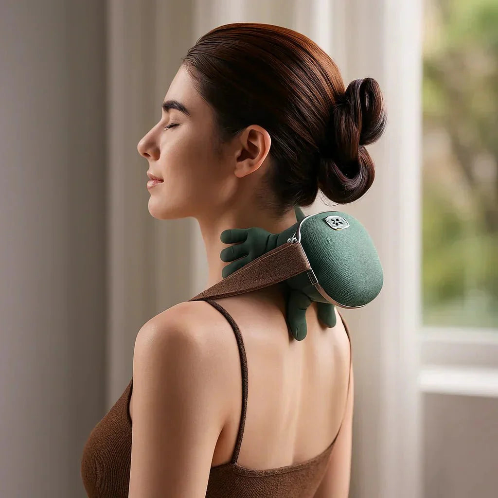 Soothing Heat Massage Neck Relaxer with Deep Vibration - VogeLuxe