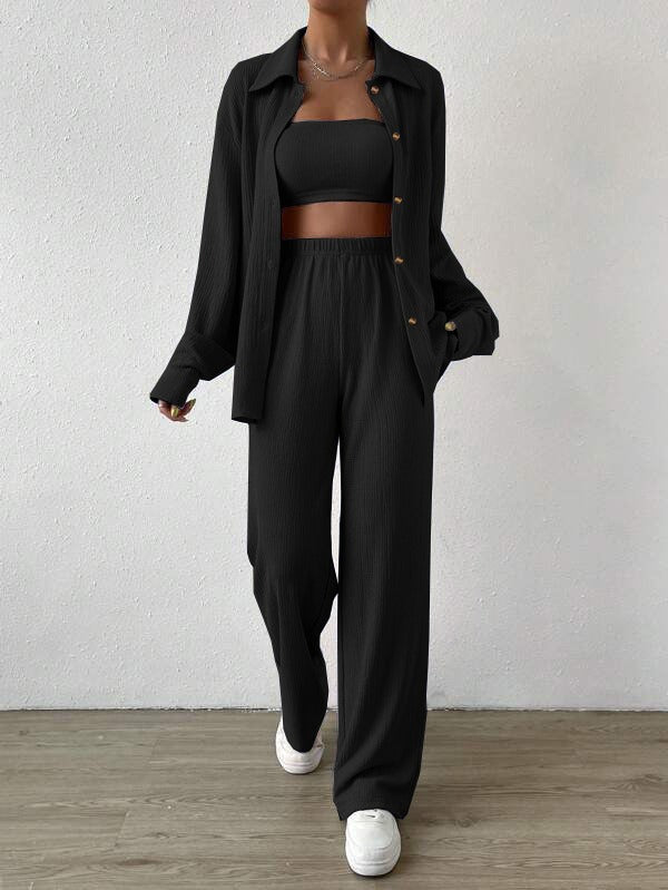 Comfortable Women's Knit Sweat Suit Set for Daily Wear