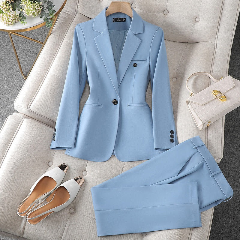 Classic Fit Women's Two Piece Blazer Suit