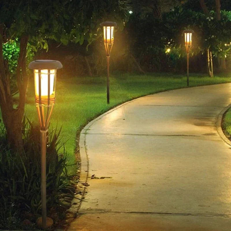 Solar Powered Garden Torch Lamp - VogeLuxe