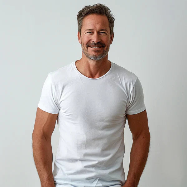 Classic Comfortable Round Neck Tee Shirt - VogeLuxe