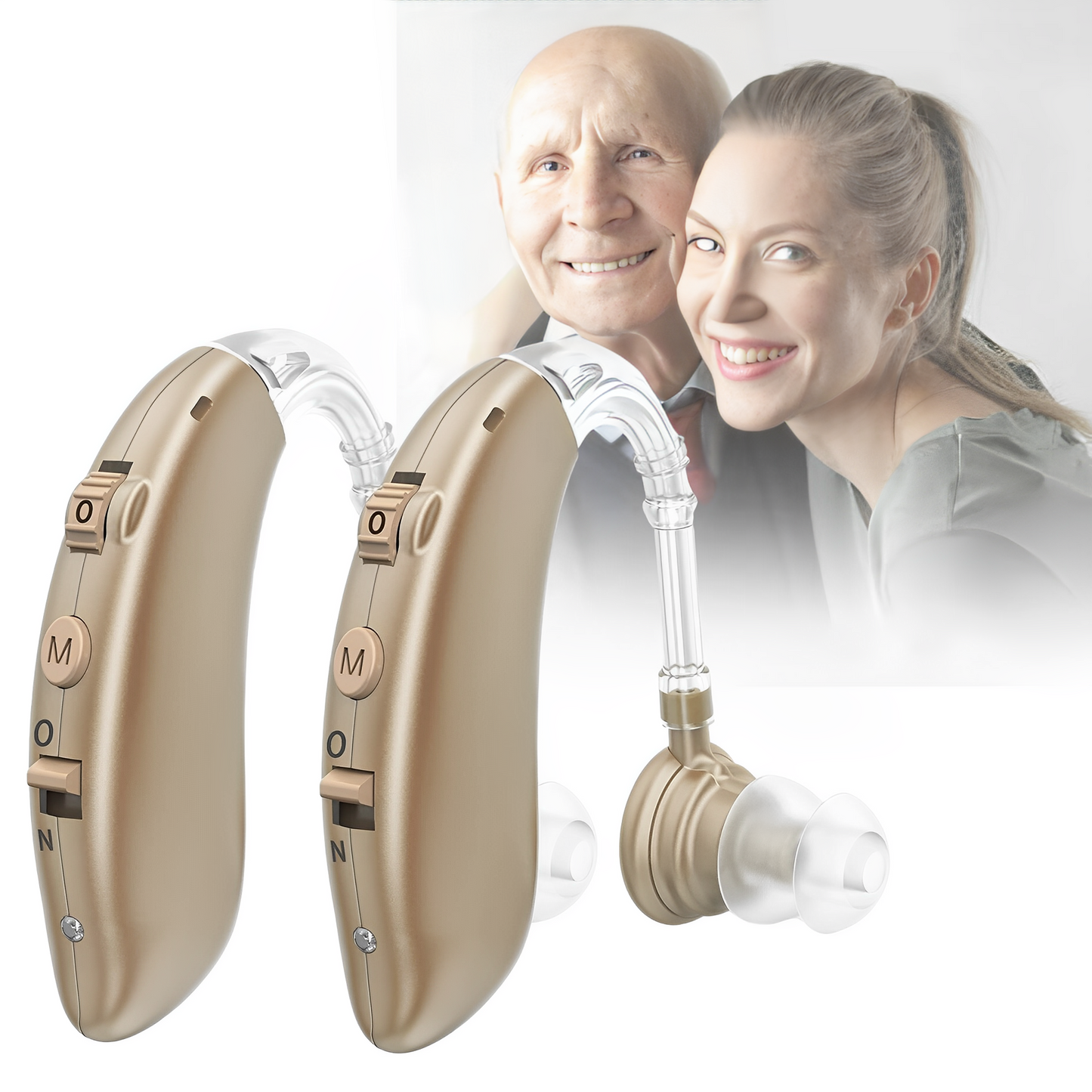Digital Rechargeable Hearing Aids with Noise Cancelling - VogeLuxe