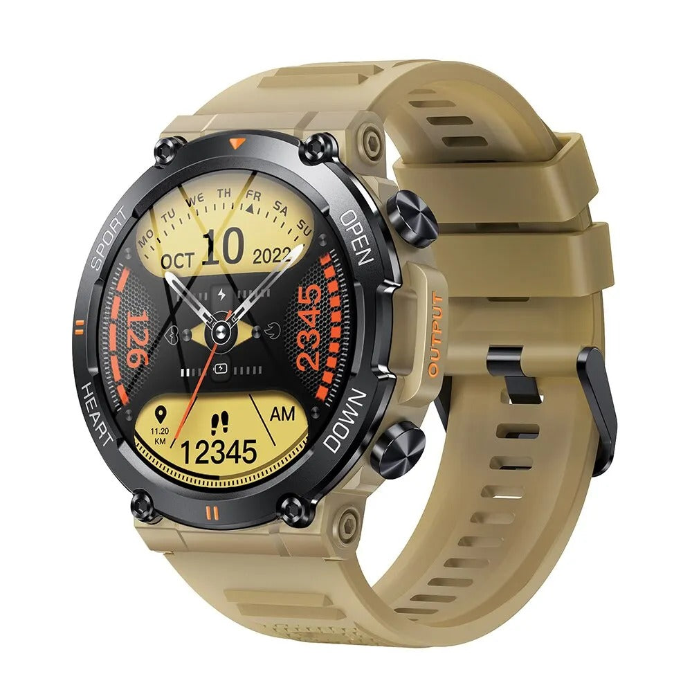 Rugged Outdoor Tactical Smartwatch with Long Battery Life