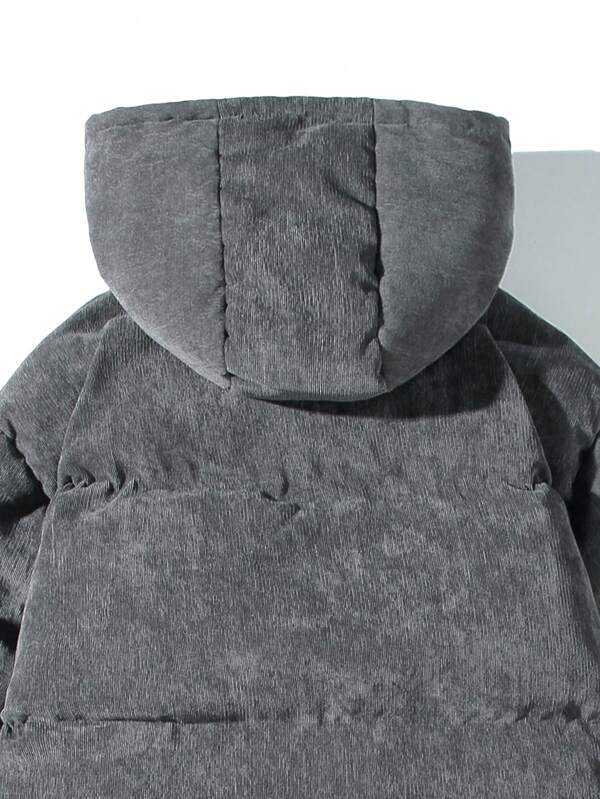 VogeLuxe | Men’s Technical Utility Jacket with Hood and Patch Pockets