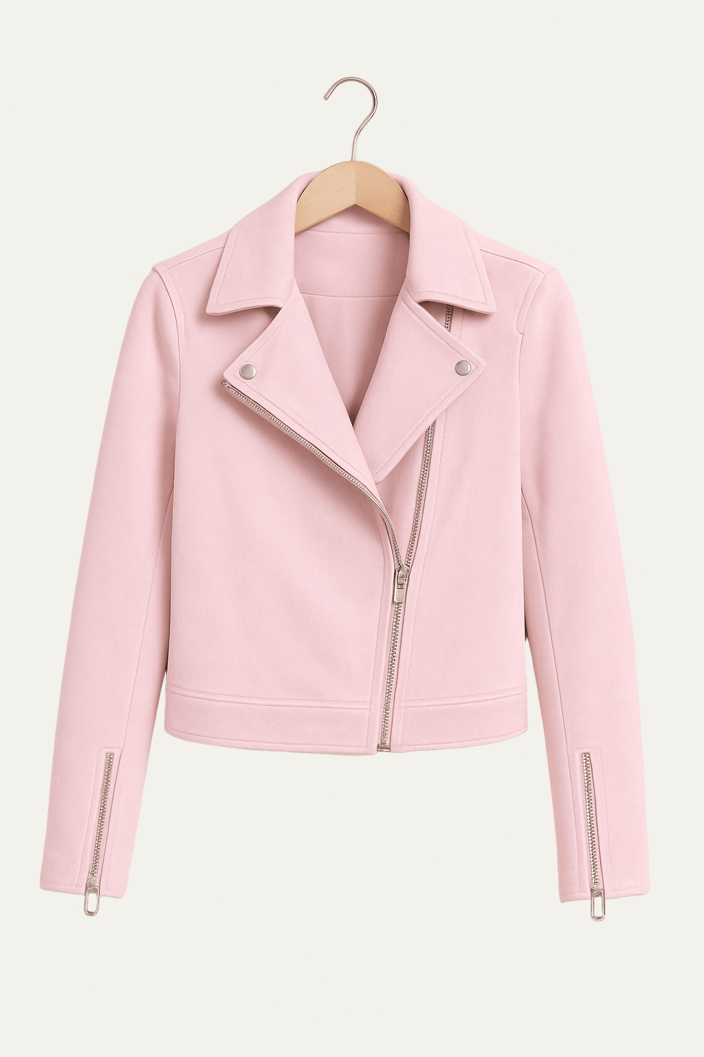 VogeLuxe | Women’s Asymmetrical Zip Moto Jacket