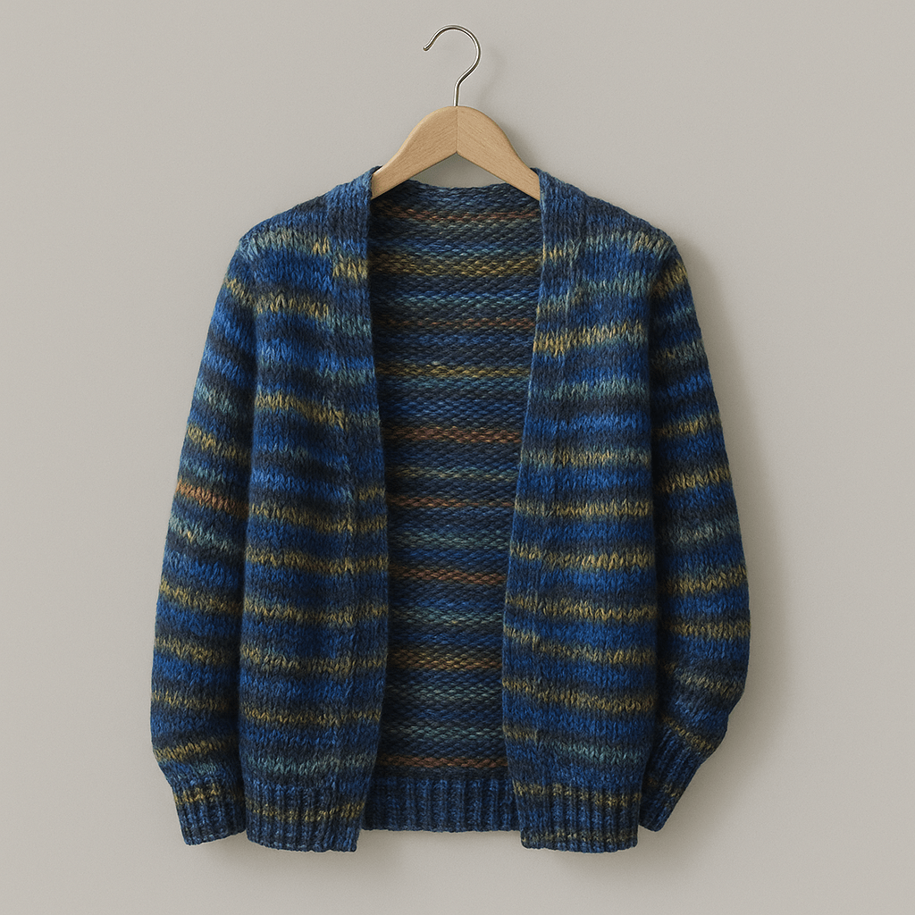 Colorful Striped Women's Cardigan | Warm Multicolor Knit Sweater