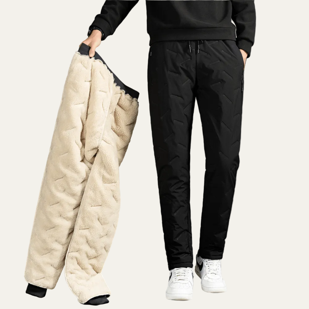 VogeLuxe | Men’s Quilted Fleece Lined Insulated Jogger Pants