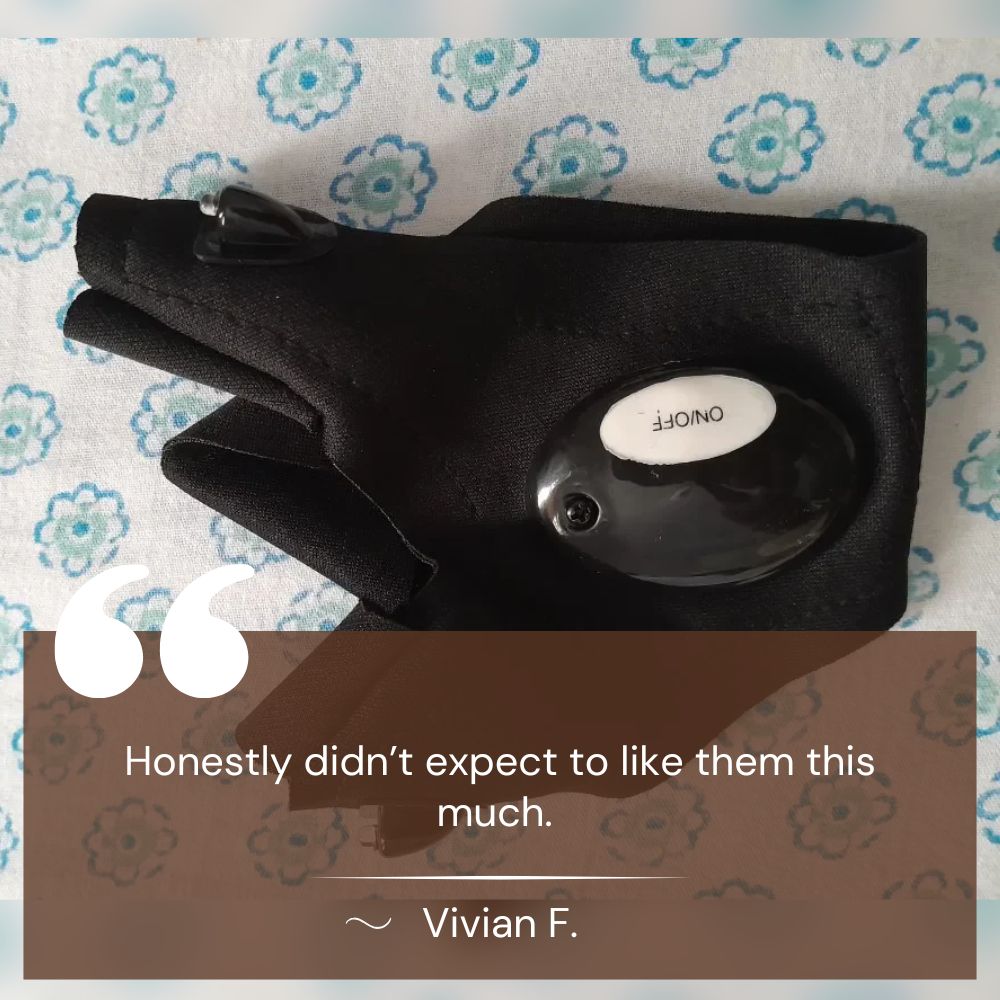 VogeLuxe | Unisex LED Utility Fingerless Neoprene Glove