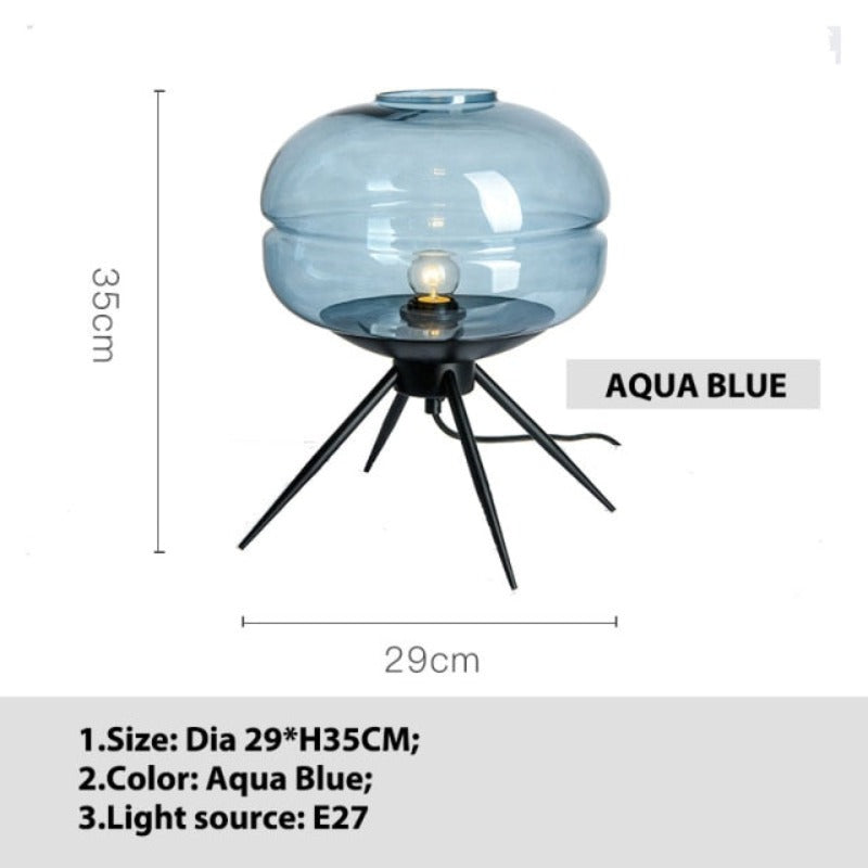 Clear Glass Dome Desk Lamp