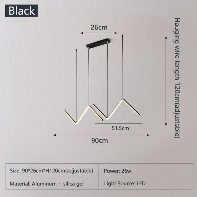 Modern Triangle Hanging LED Light