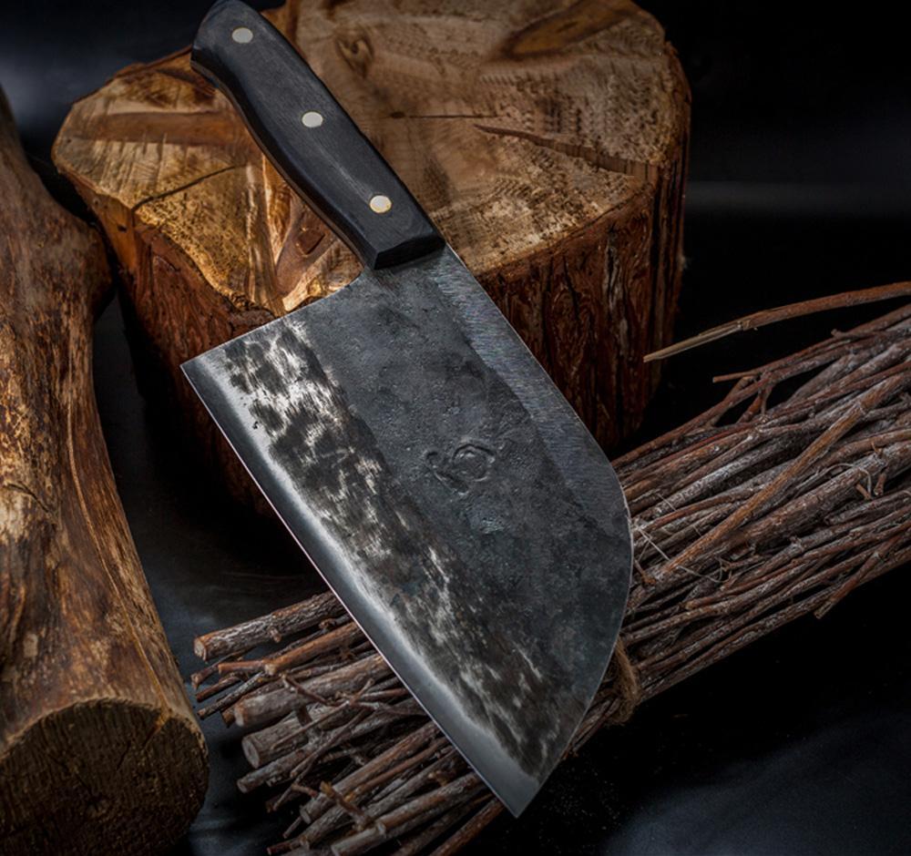 Premium Forged Chef Knife With Sharp Carbon Blade - VogeLuxe