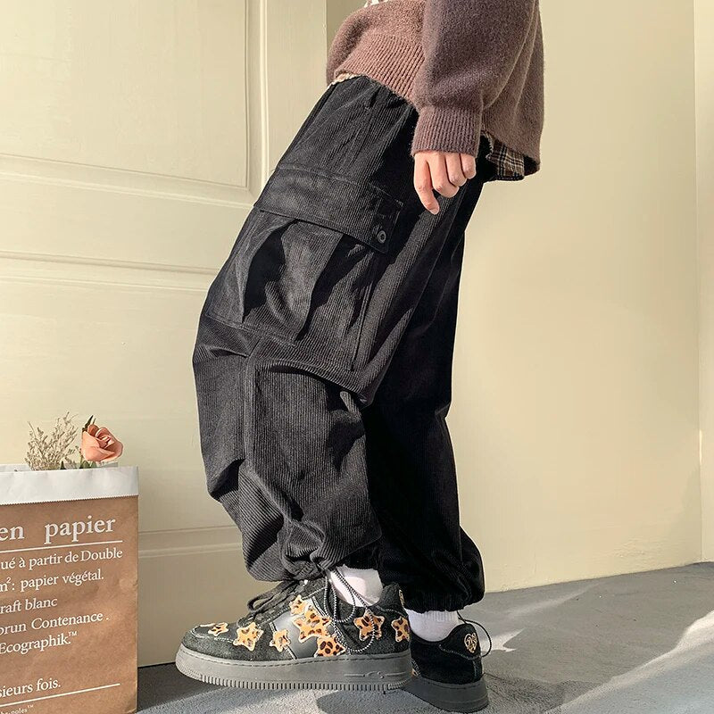 Relaxed Fit Corduroy Combat Pants