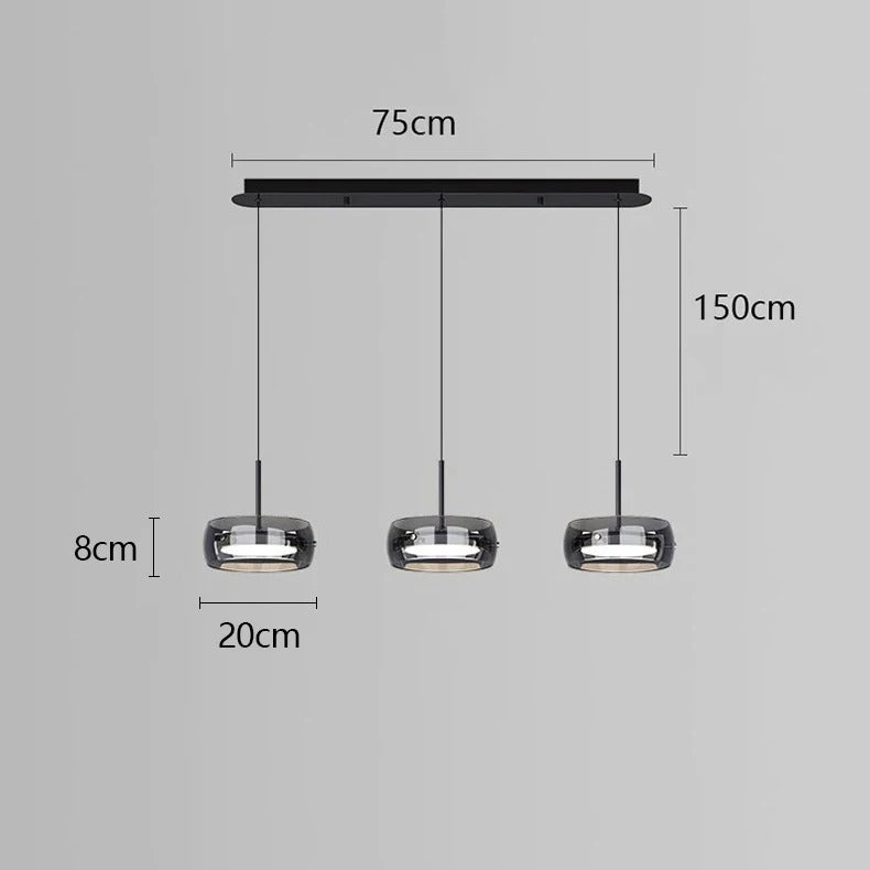 Transparent Glass Drop Light