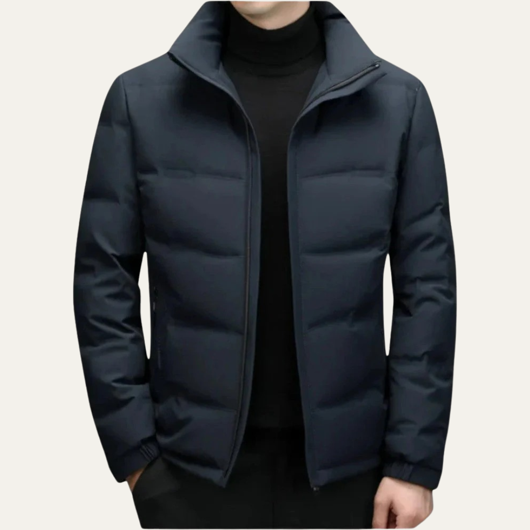 VogeLuxe | Men’s Quilted Puffer Jacket with Hood