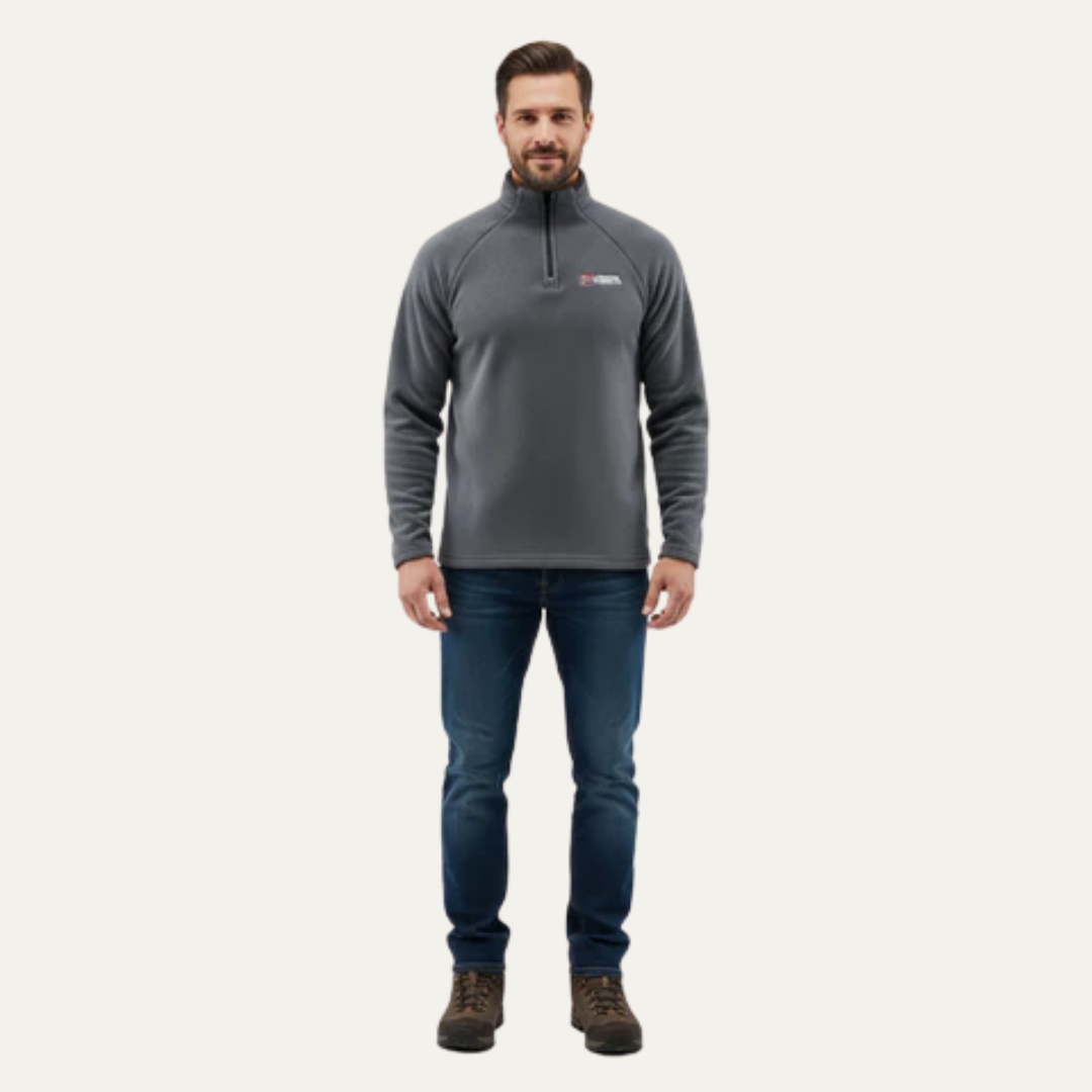 VogeLuxe | Men’s Cozy Fleece Quarter-Zip Pullover