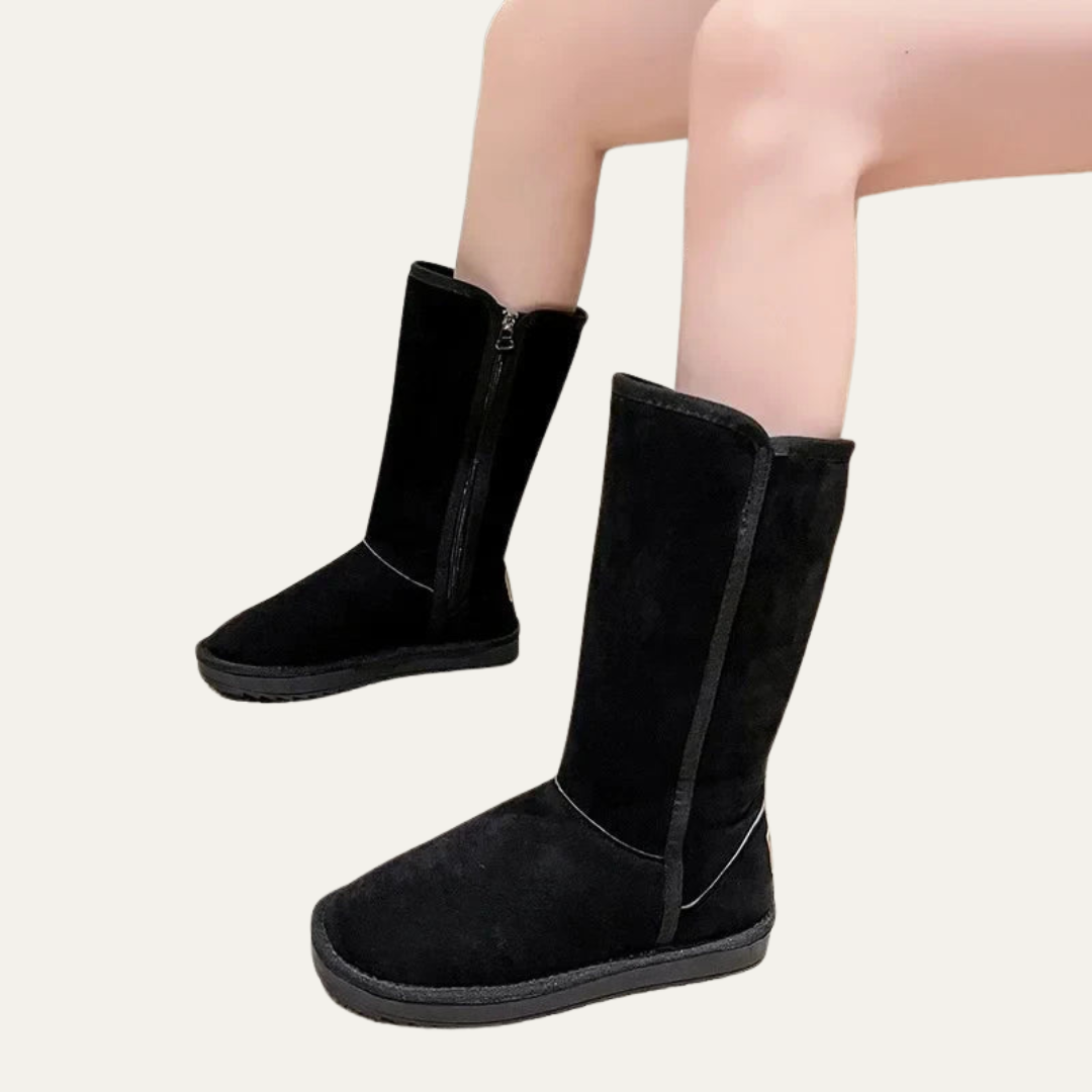 VogeLuxe | Women’s Mid Calf Pull On Shearling Boots