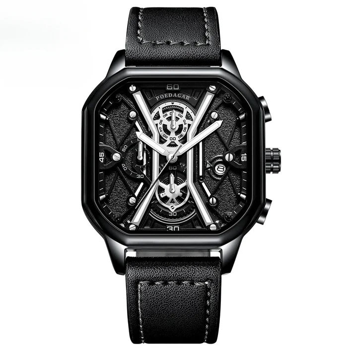 Stylish Skeleton Leather Watch