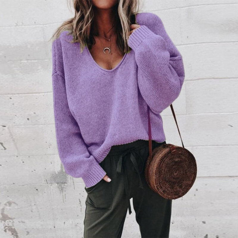 Cozy Women's Soft Knit Winter Sweater