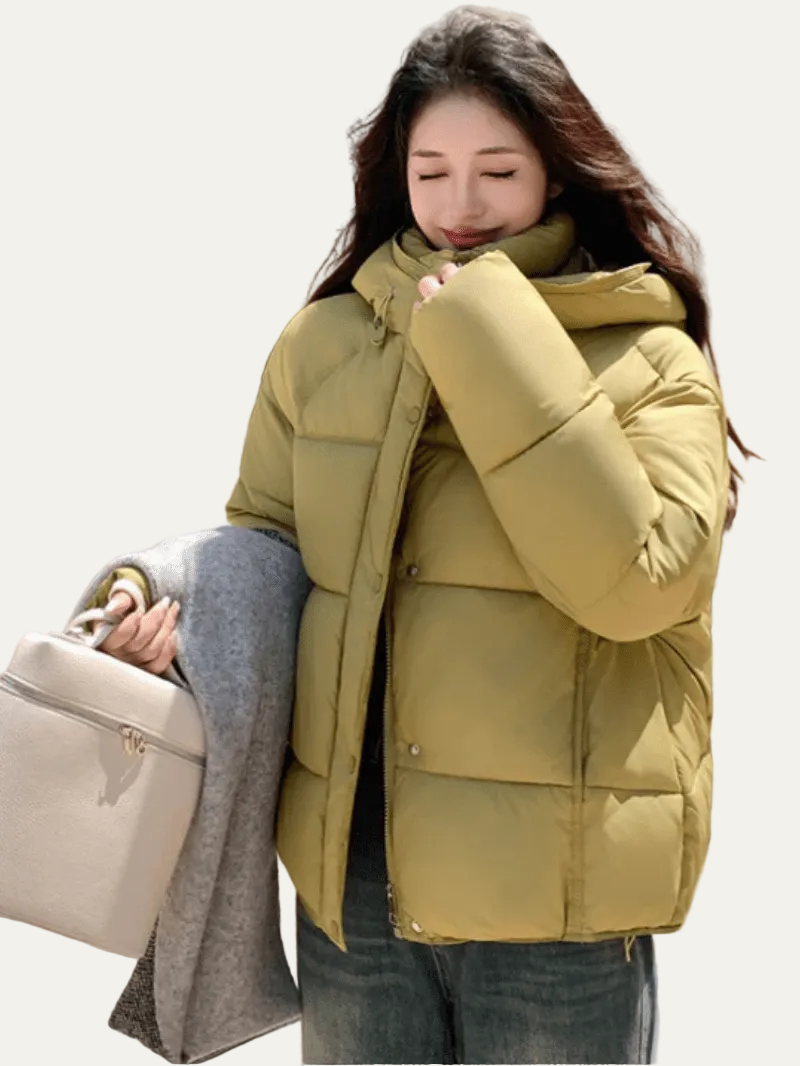 VogeLuxe | Women’s Heavyweight Quilted Puffer Jacket With Hood