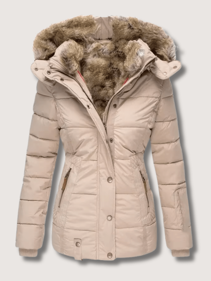 VogeLuxe | Women’s Quilted Faux Fur Hooded Heavyweight Parka
